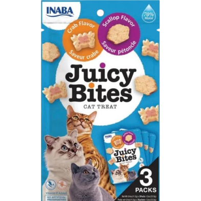 Snack para gatos Churu Juicy Bites Vieira e Caranguejo