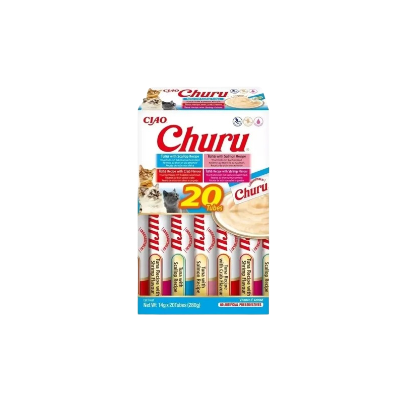 Churu Cat Variedades de atum com frutos do mar