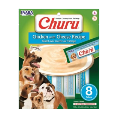 Churu Dog frango com queijo | Lanche cremoso para cães