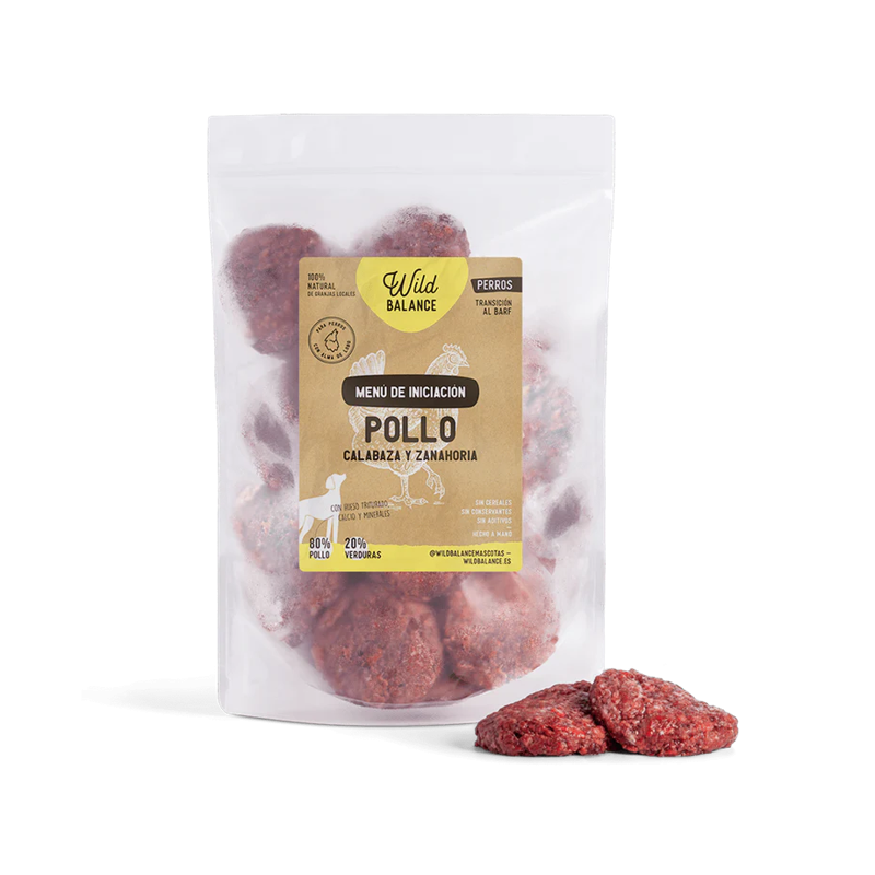 Dieta Barf Wild Balance MENÚ INCIACIÓN de Pollo 1kg