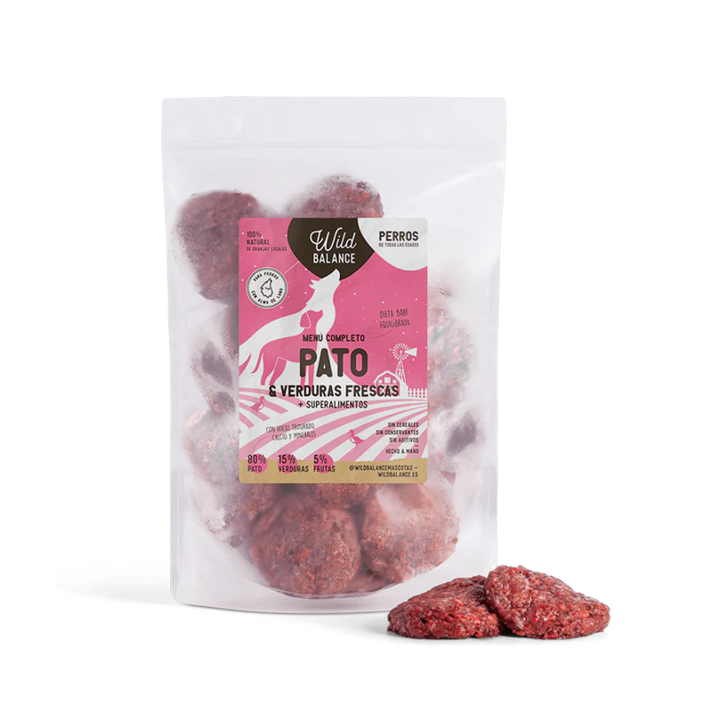 Wild Balance DIETA BARF menú completo de PATO