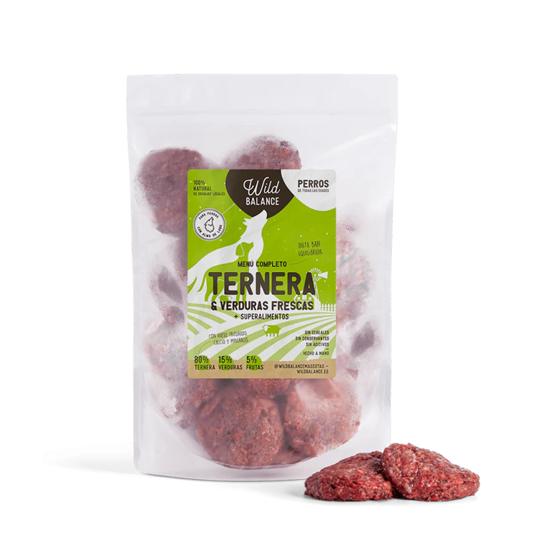 Wild Balance DIETA BARF para gatos menu completo de vitela