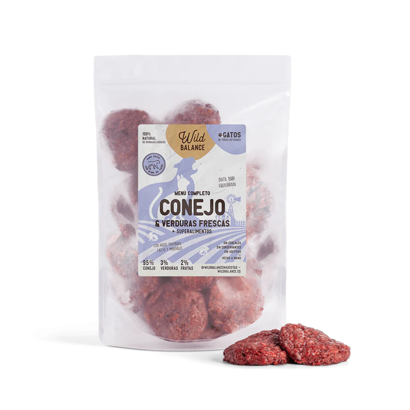 Wild Balance DIETA BARF para GATOS menú completo de CONEJO