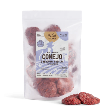 Wild Balance DIETA BARF para GATOS menu completo de COELHO