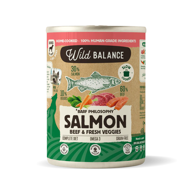 Lata Wild Balance SALMÓN Y TERNERA con Verduras Frescas