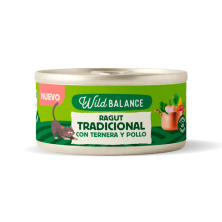Wild Balance Recetas del Chef Lata GATOS Ragut Tradicional de Ternera y Pollo