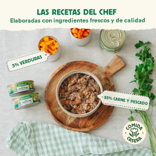 Wild Balance Gato Recetas del Chef Lata Ragut Tradicional de Ternera y Pollo