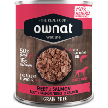 Ownat Wetline Lata de Carne e Salmão 400 g
