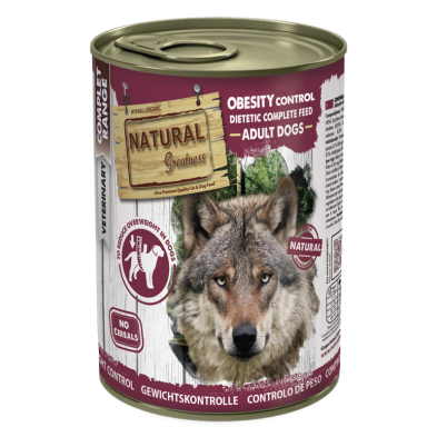 Lata Natural Greatness Diet de controlo de peso para cães 400 gr
