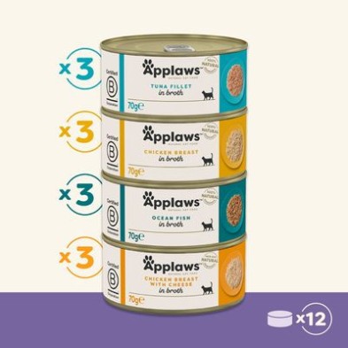 Applaws Gato Adulto Selección Suprema Multipack Latas 12x70gr