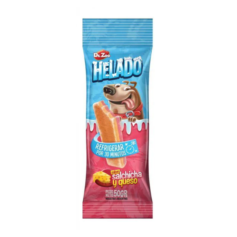 Helado para perros Dr. Zoo de Salchicha y Queso