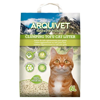 Areia para gatos Arquivet Tofu e Aglomerante