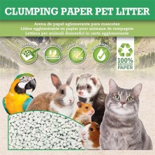 Areia de papel reciclado para gatos da Arquivet 6 L