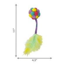 Bola de Pompons e Penas para gatos KONG - Superpet