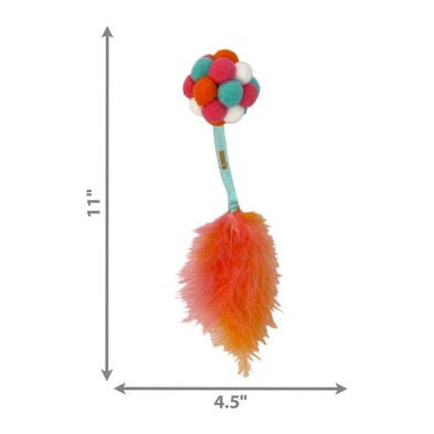 Bola de Pompons e Penas para gatos KONG - Superpet