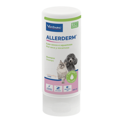 Virbac Allerderm Champô para Cães e Gatos Pele Seca e Escamosa 250 ml