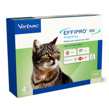 Virbac Effipro Duo Spot On 4 Pipetas para Gatos