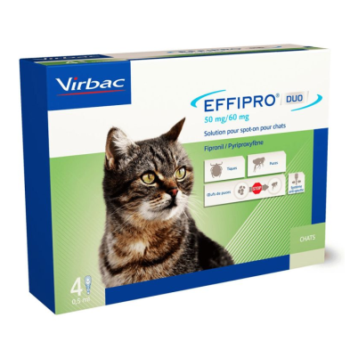 Virbac Effipro Duo Spot On 4 Pipetas para Gatos