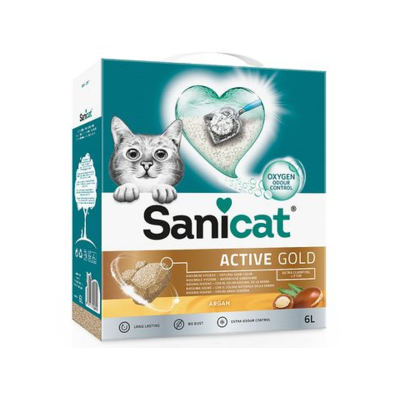 Sanicat Active Gold Arena Para Gatos Aroma Argán