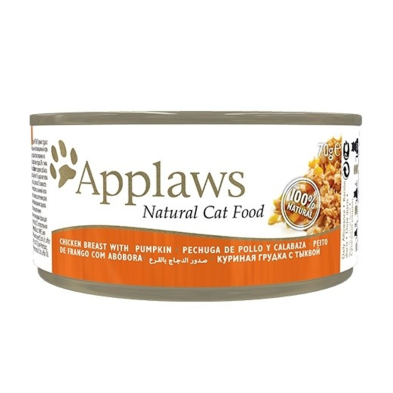 Applaws lata para gatos com frango e abóbora 70 gr