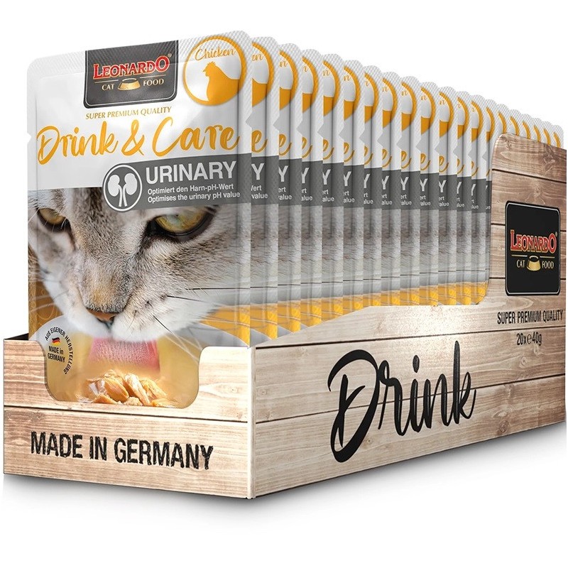 Leonardo Drink & Care Urinary Chicken. Sopa de Pollo para Gatos