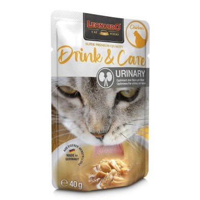 Leonardo Drink & Care Urinary Chicken. Sopa de Pollo para Gatos