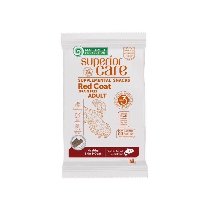 NATURE'S Protection SC Red Coat Dog Snack Hypoallergenic Skin & Coat