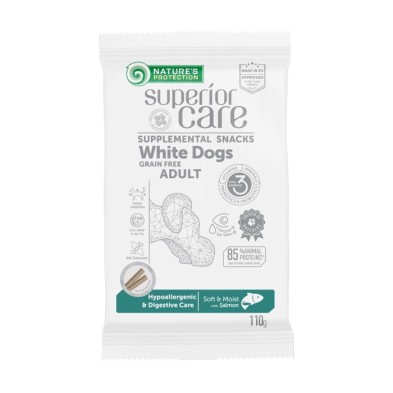 NATURE'S Protection SC White Dog Snack Hipoalergénico e Digestivo GF Salmão