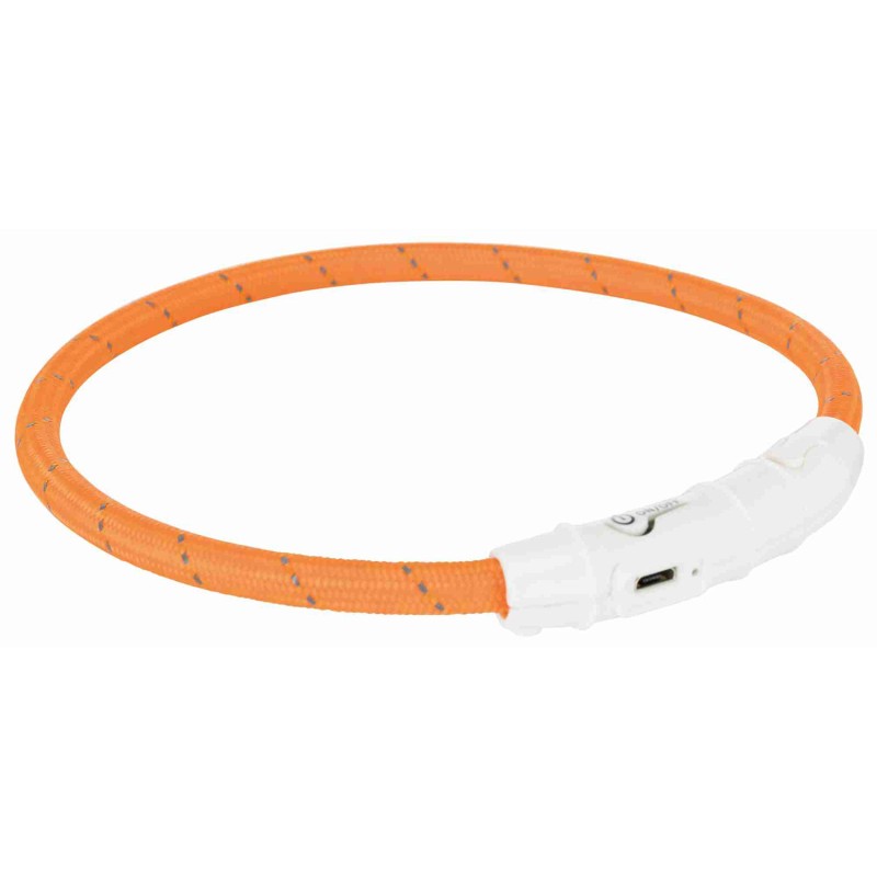Trixie USB Flash Light Hoop - Colar de Luz recarregável para Animais
