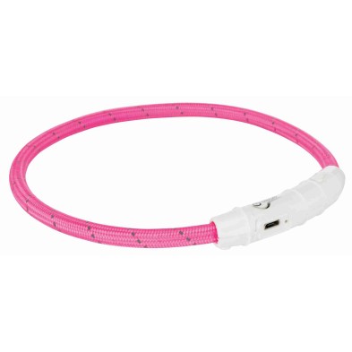 Trixie USB Flash Light Hoop - Colar de Luz recarregável para Animais