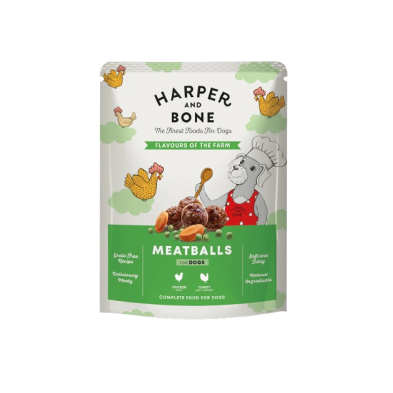 Almôndegas em saquetas para cães da Harper & Bone