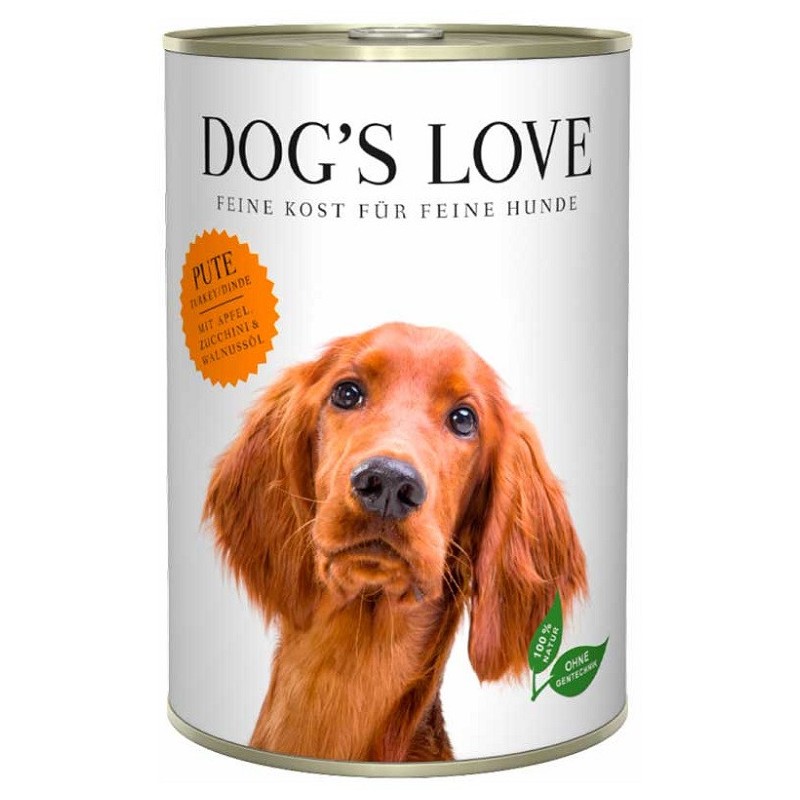 Dog´s Love Lata para Perros Adultos 400 Gr sabor pavo