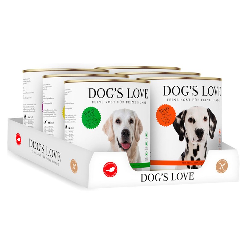 Dog’s Love Lata Multipack para cães adultos | Alimento Natural