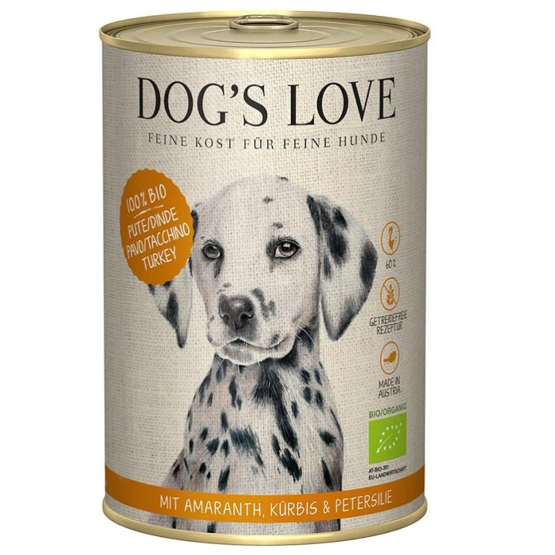 Dog's Love Lata BIO 400 Gr | Alimento Natural para Perros Adultos