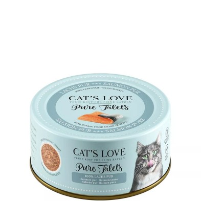 CAT’S LOVE Lata Adultos com Filetes de Puro 100g - Alimentos Naturais