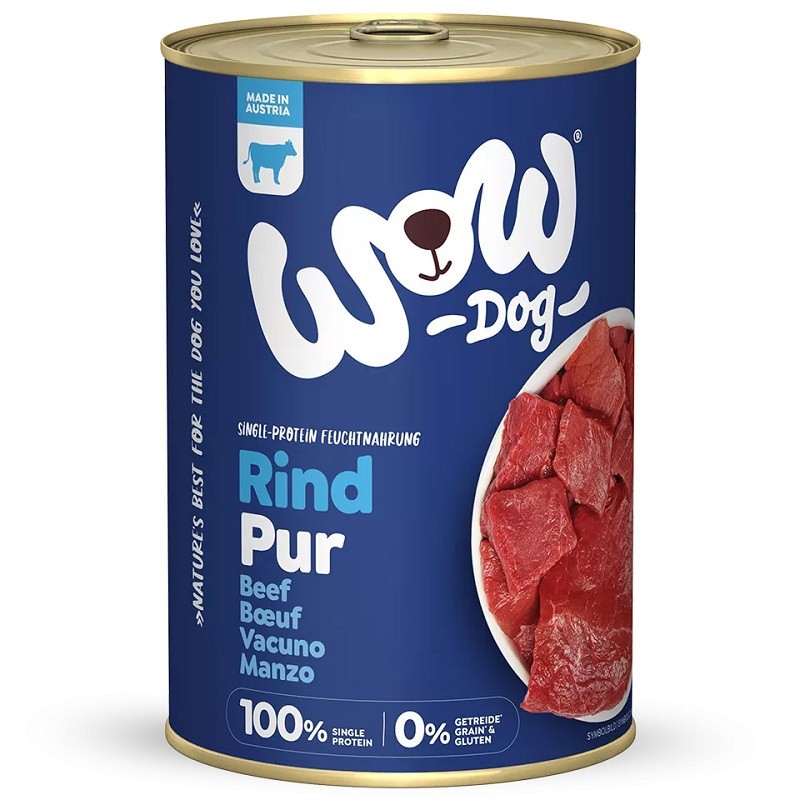Comida Húmida para Cães de Vaca Pura - 71% Carne de Vaca