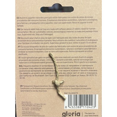 Gloria Calatrava Juguete Para Gatos Ratoncito con Rabito de Cuero
