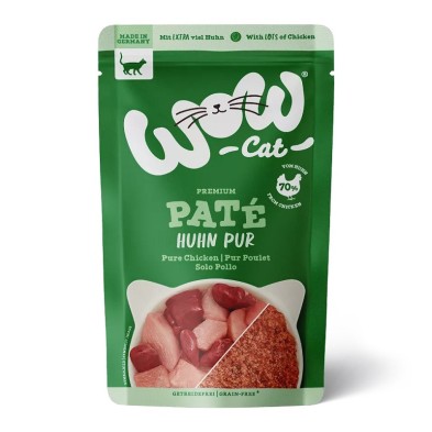 Wow Pate en Sobre de Puro Pollo para Gatos