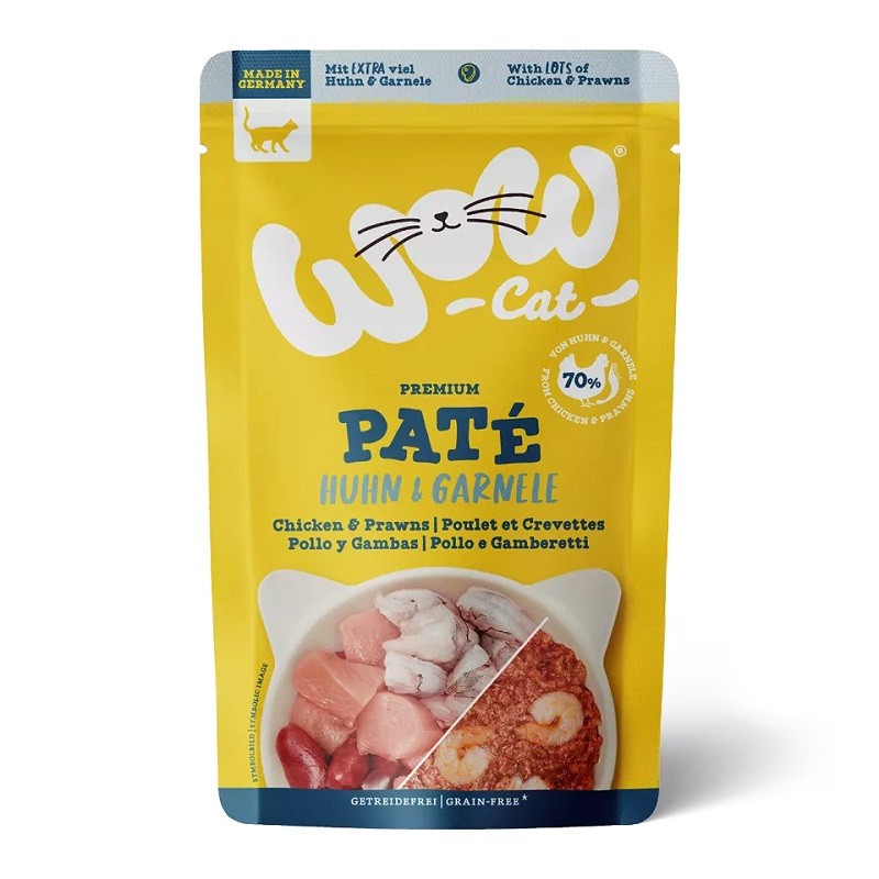 Comida Húmida para Gatos Frango e Camarão 125g - WOW Pet