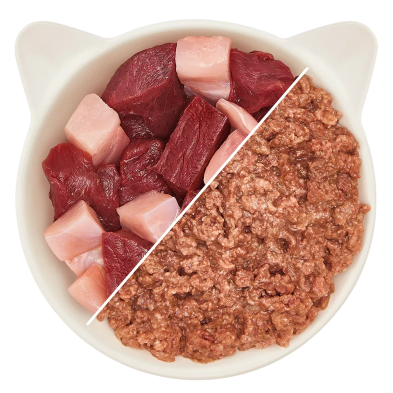 Ração húmida para gatos sénior Veado e Coelho 125g - WOW Pet