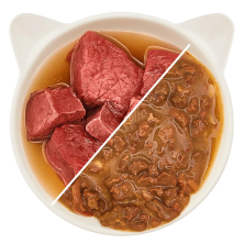 Alimento húmido para gatos Filé de carne em molho 85g - WOW Pet