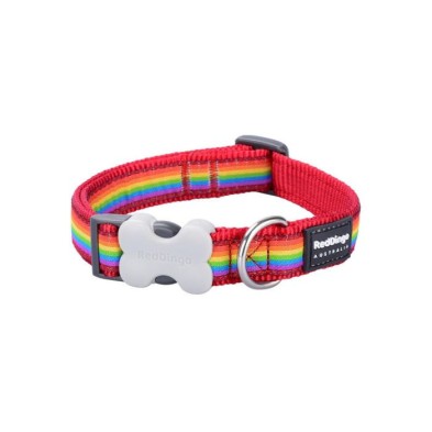 Coleira para cães Gloria Red Dingo Style Rainbow | Heavy-Duty Collar