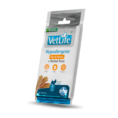 Farmina Treat Vet Life Snacks Funcionales Dog Mini 60 Gr Hypo Fish