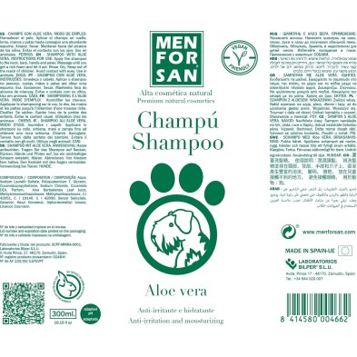 Menforsan Shampoo Cicatrizante com Aloe Vera | Cuidado e Regeneração