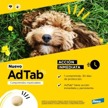 AdTab Antiparasitario comprimido masticable para perros