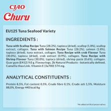 Churu Cat Variedades de atum com frutos do mar