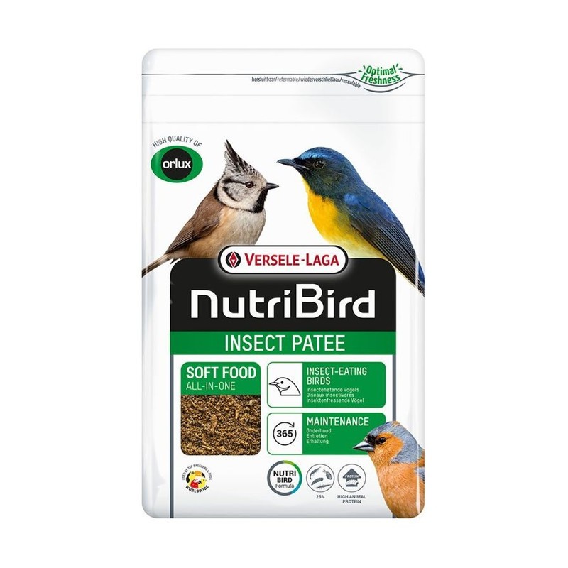 Versele-Laga NutriBird Paté De Insectos Para Pájaros 1 kg y 250 gr