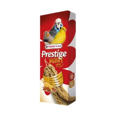 Sementes de milho amarelo Versele-Laga Prestige Millet Cluster Snack para Aves