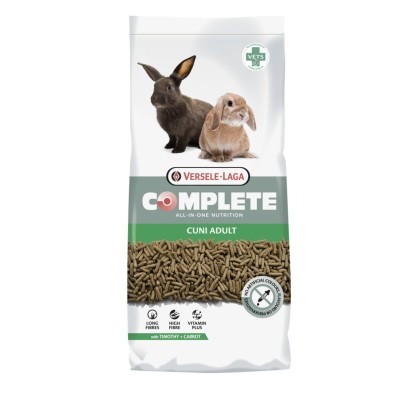Pellet nutritivo e saboroso para coelhos Versele-Laga Complete Cuni Alimento Adulto para Coelhos Adultos