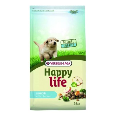 Ração para cachorros em fase de crescimento Versele-Laga Happy Life Junior Chicken Dog Food